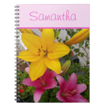Rosa och Gult Lily Lillies Flower Girls Namn