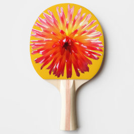 Rosa och gult pingisracket