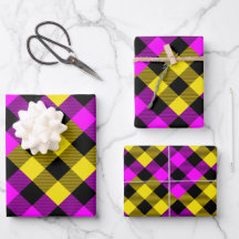 Rosa och Gult Quilt Buffalo Play Helgdag