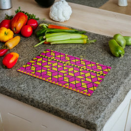Rosa och Gult Triangles Mönster