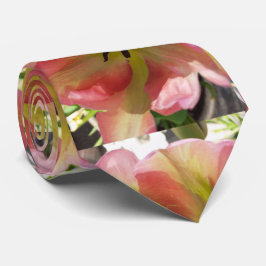 Rosa och Gult Tulip Slips