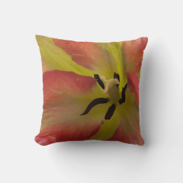 Rosa och Gult Tulip Throw Cushion Kudde