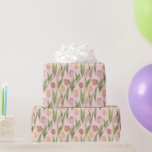Rosa och Gult Tulpaner Bröllop Wrapping Papper Presentpapper<br><div class="desc">Rosa- och gult-tulpaner på rosa bakgrund är den perfekt bröllop-presenten som skingrar din brud kärlek. Det går inte att ändra rosans bakgrund.</div>