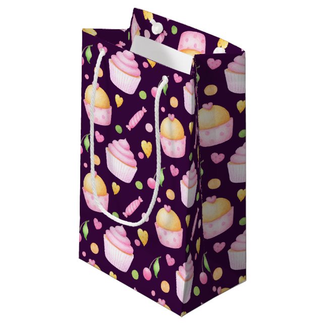 ROSA och GULT VALENTINES DAY MUFFINSAR (Framsidan Vinklad)