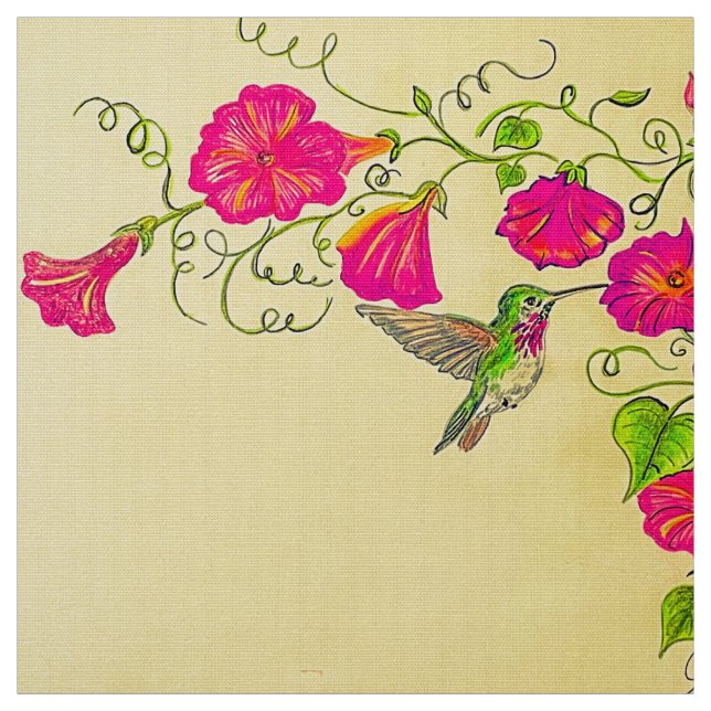 Rosa och Gult Vår Tyg (Provkarta)