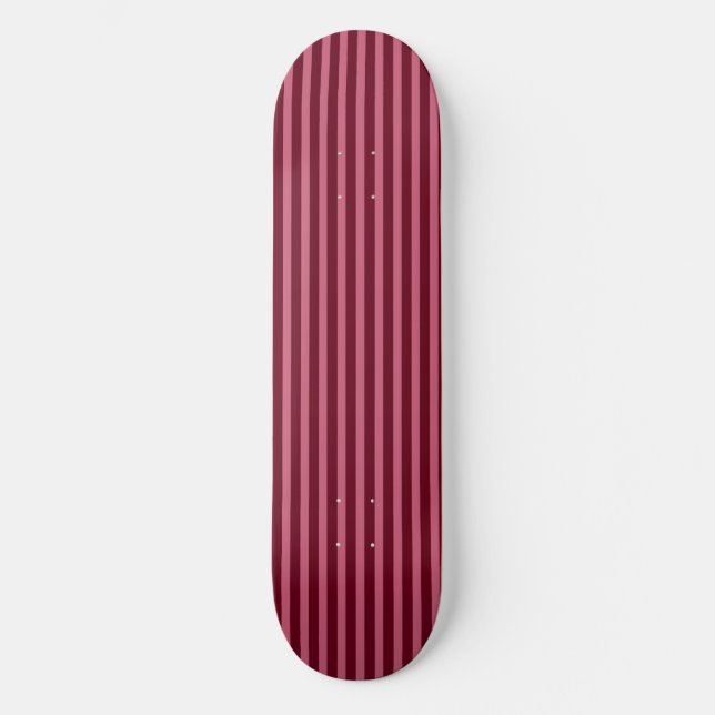 Rosa- och hallonstrandade Skateäcken Skateboard Bräda 20,5 Cm (Framsida)