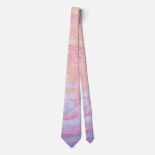 Rosa och inky Texturerad Slips