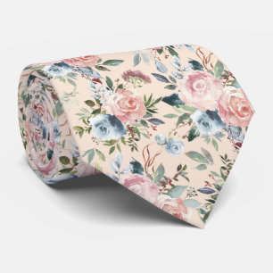 Rosa och isblått Ro Cream Neck Tie Slips