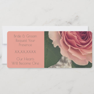 Rosa och korall Ro Inbjudningar