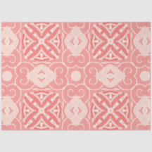 Rosa och kräm färg art deco decoupage papper