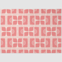 Rosa och kräm färg art deco decoupage papper