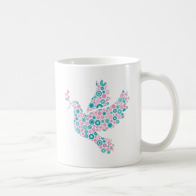 Rosa- och krickaDUVA Kaffemugg (Höger)