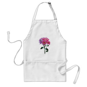 Rosa och lavendel mums förkläde