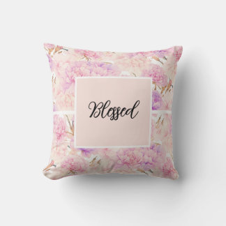 Rosa och lavendel nejlikor,  kudde