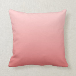 Rosa och Light Coral Ombre Kudde
