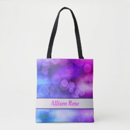 Rosa och Lila Abstrakt Circles Mönster Tygkasse