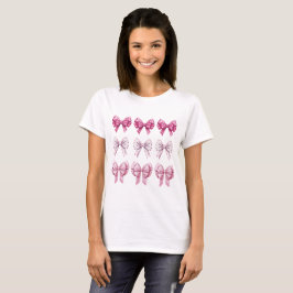Rosa och Lila av sängar T Shirt