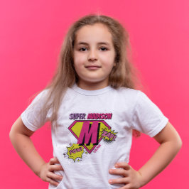 Rosa och Lila Birthday Girl Hero-födelsedag T Shirt