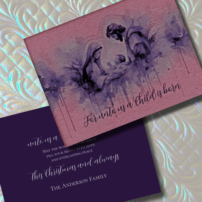 Rosa och Lila Bläck Heliga Helgkort (Skapare uppladdad)