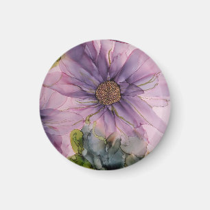 rosa och lila, bläck magnet