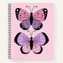 Rosa och Lila Butterfly