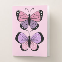 Rosa och Lila Butterfly