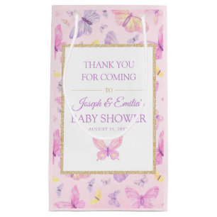 Rosa och Lila Butterfly Baby Shower