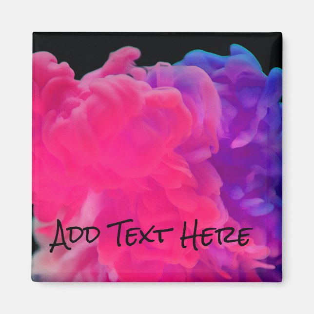 Rosa och Lila Digital Smoke Magnet (Framsidan)