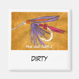 "Rosa och Lila" Dish Washer Status Magnet