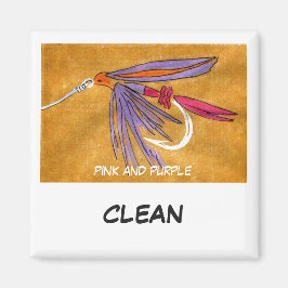 "Rosa och Lila" Dish Washer Status Magnet