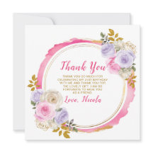 Rosa och lila eleganta blommor födelsedag 