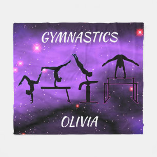 Rosa och Lila Fleece Blanket
