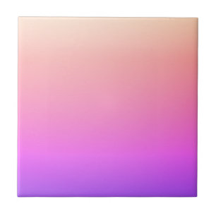 Rosa och Lila för blekpersika och  Färgfull Ombre Kakelplatta
