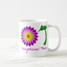 Rosa och Lila för OT-blommor Kaffemugg