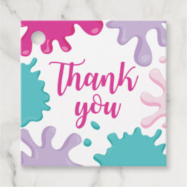 Rosa och Lila för underordnad Födelsedagsfest för Gåvor Etiketter