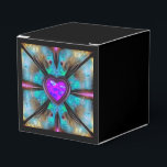 Rosa och Lila Gem Heart Pillar Candle Presentaskar<br><div class="desc">Rosa & Lila Gem Heart Anpassa designen för det här objektet eller gör om helt från början genom att byta ut vår bild mot din egen! Gör en underbar gåva till tillfälle.</div>