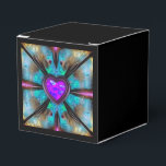 Rosa och Lila Gem Heart Pillar Candle Presentaskar<br><div class="desc">Rosa & Lila Gem Heart Anpassa designen för det här objektet eller gör om helt från början genom att byta ut vår bild mot din egen! Gör en underbar gåva till tillfälle.</div>
