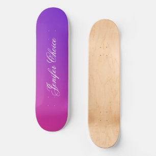 Rosa- och Lila-gradient Mini Skateboard Bräda 18,5 Cm