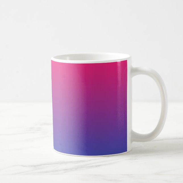 Rosa och lila gradientfärger kaffemugg (Höger)