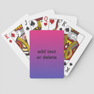 Rosa och lila gradientfärger spel kort