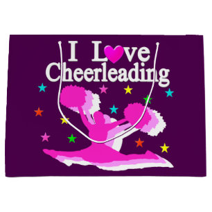 ROSA OCH LILA I KÄRLEK CHEERLEADING GIFT BAGS