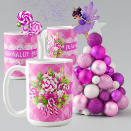 Rosa och Lila jul i Sverige Kaffemugg