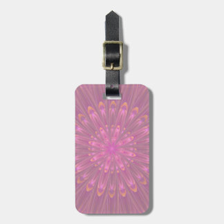 Rosa och Lila Kaleidoscope Flower Bagagebricka