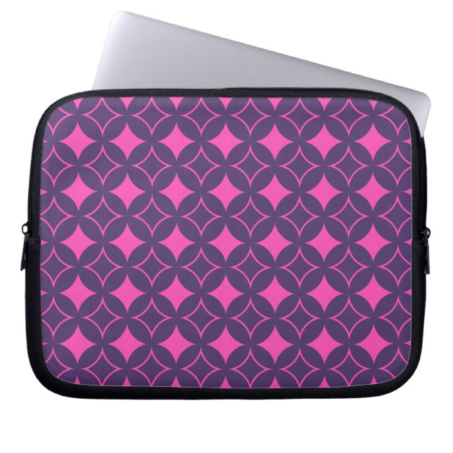 Rosa och lila laptop sleeve (Framsidan)