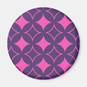 Rosa och lila magnet