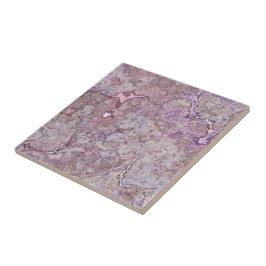 Rosa och Lila Marble Kakelplatta