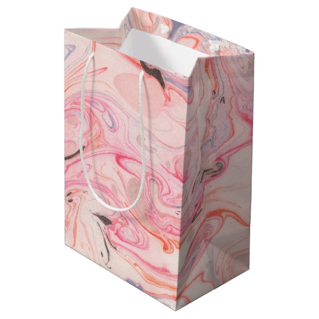  Rosa och Lila Marbling (Baksidan Vinklad)