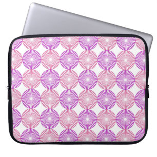 Rosa och lila mönster laptop sleeve