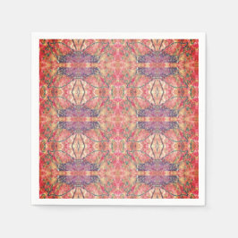 Rosa och lila mönster pappersservett