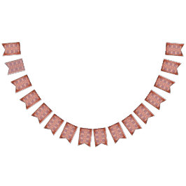 Rosa och lila mönster vimplar